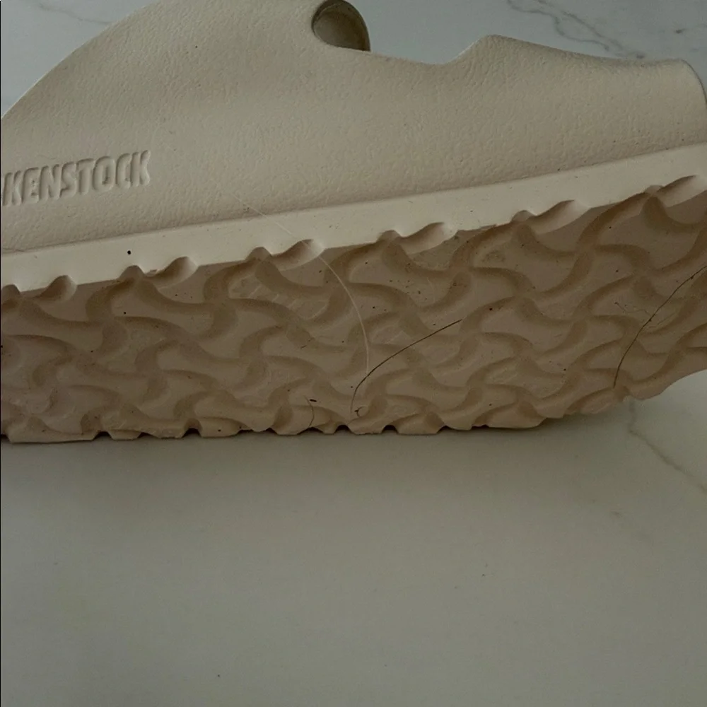 Birkenstock Cream Double-Strap Sandals - Picture 3 of 4